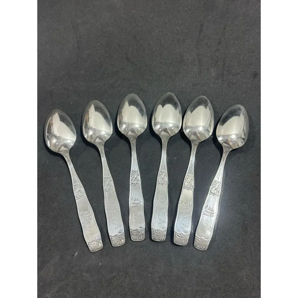 Orchids by Towle Sterling Silver 6 Teaspoons 5.5” 109.4 Grams